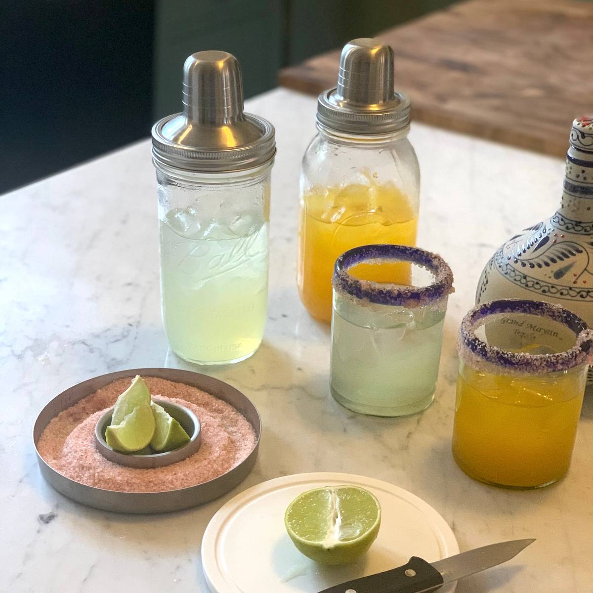 Jarware Stainless Steel Cocktail Shaker Lid for Regular Mouth Mason Jars - (31 Pieces)