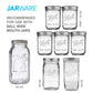 Jarware Stainless Steel Cocktail Shaker Lid for Wide Mouth Mason Jars - (29 Pieces)