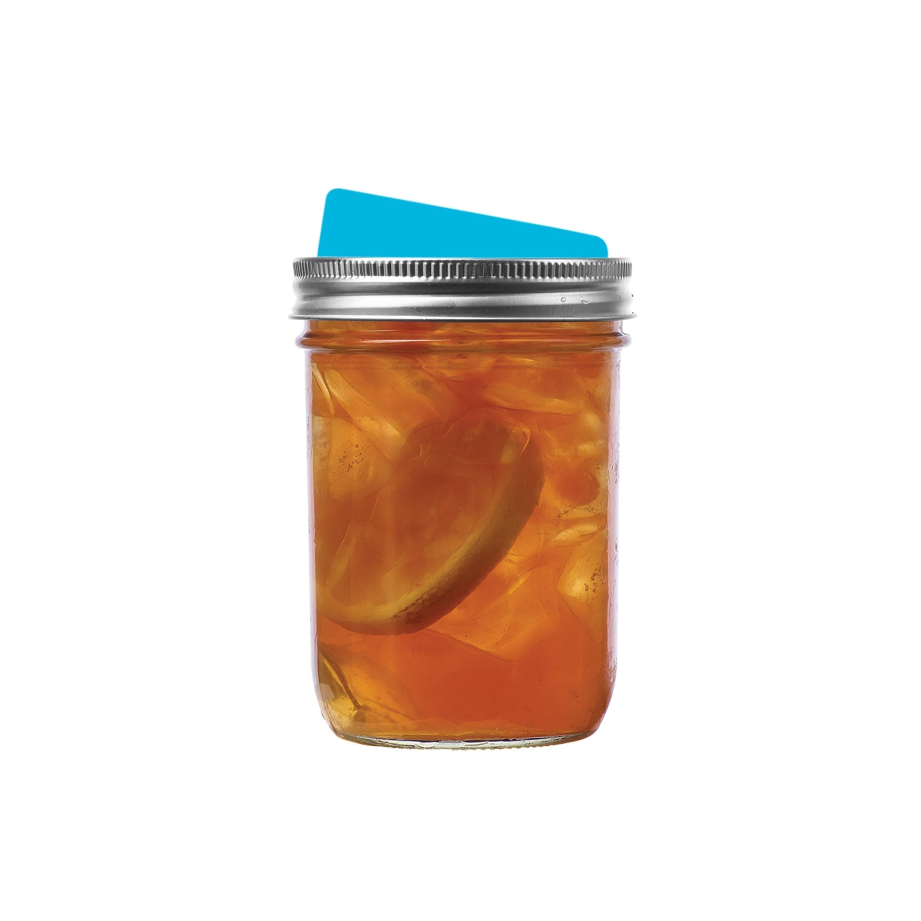 Jarware Wide Mouth Silicone Drink Lid Mason Jar Attachment - Blue (Set of 4) - (40 Sets)