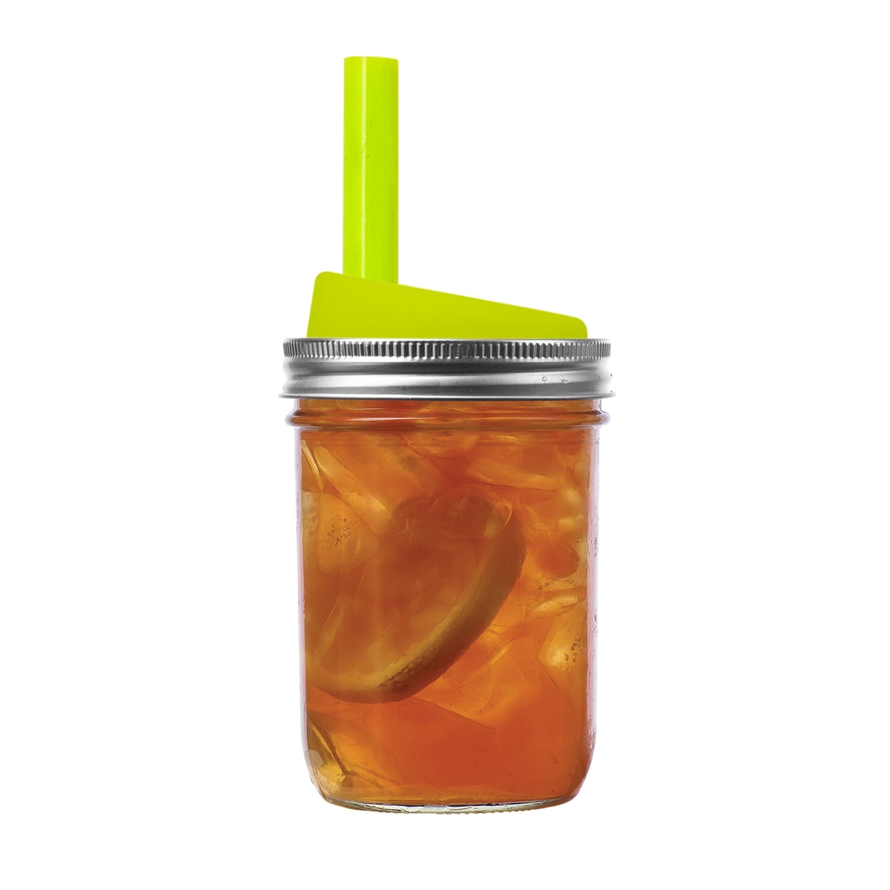 Jarware Regular Mouth Silicone Drink Lid With 8 Straws for Mason Jar –  Kitchen Oasis