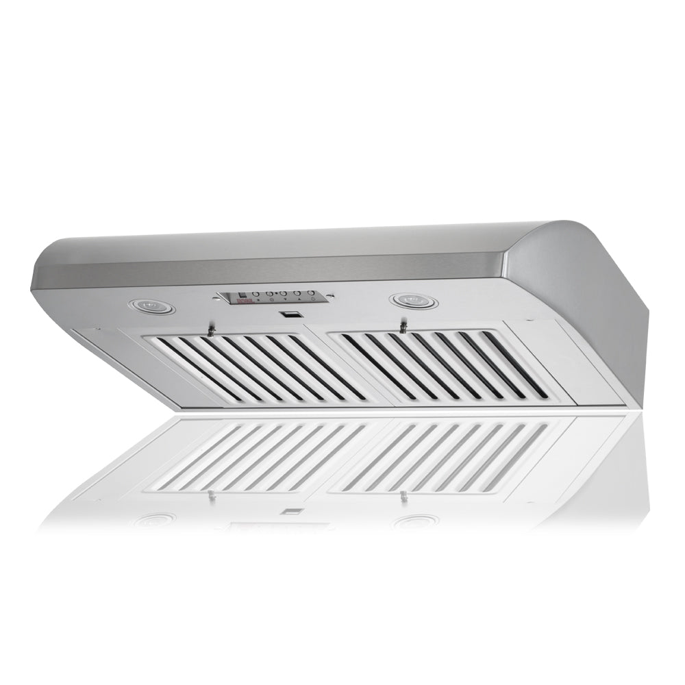 KOBE Premium CH22 SQB6-XX Series 30" Hands-Free Under Cabinet Range Hood With Flame and Temperature Sensor, Delay Shutoff, and 3-Level Lighting
