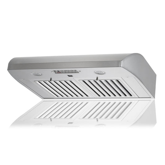 KOBE Premium CH22 SQB6-XX Series 30" Hands-Free Under Cabinet Range Hood With Flame and Temperature Sensor, Delay Shutoff, and 3-Level Lighting