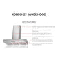 KOBE Premium CH22 SQB6-XX Series 30" Hands-Free Wall Mount Range Hood With Flame and Temperature Sensor, Delay Shutoff, and 3-Level Lighting