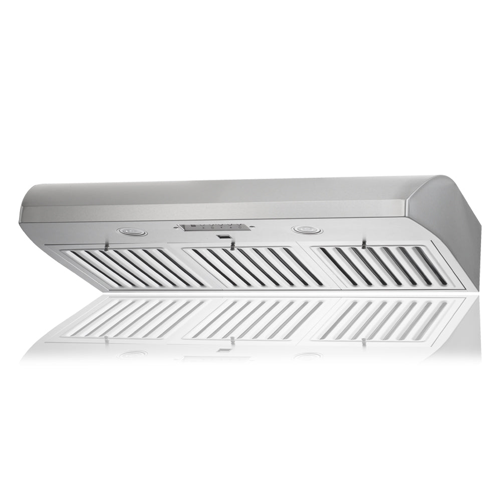 KOBE Premium CH22 SQB6-XX Series 36" Hands-Free Under Cabinet Range Hood With Flame and Temperature Sensor, Delay Shutoff, and 3-Level Lighting