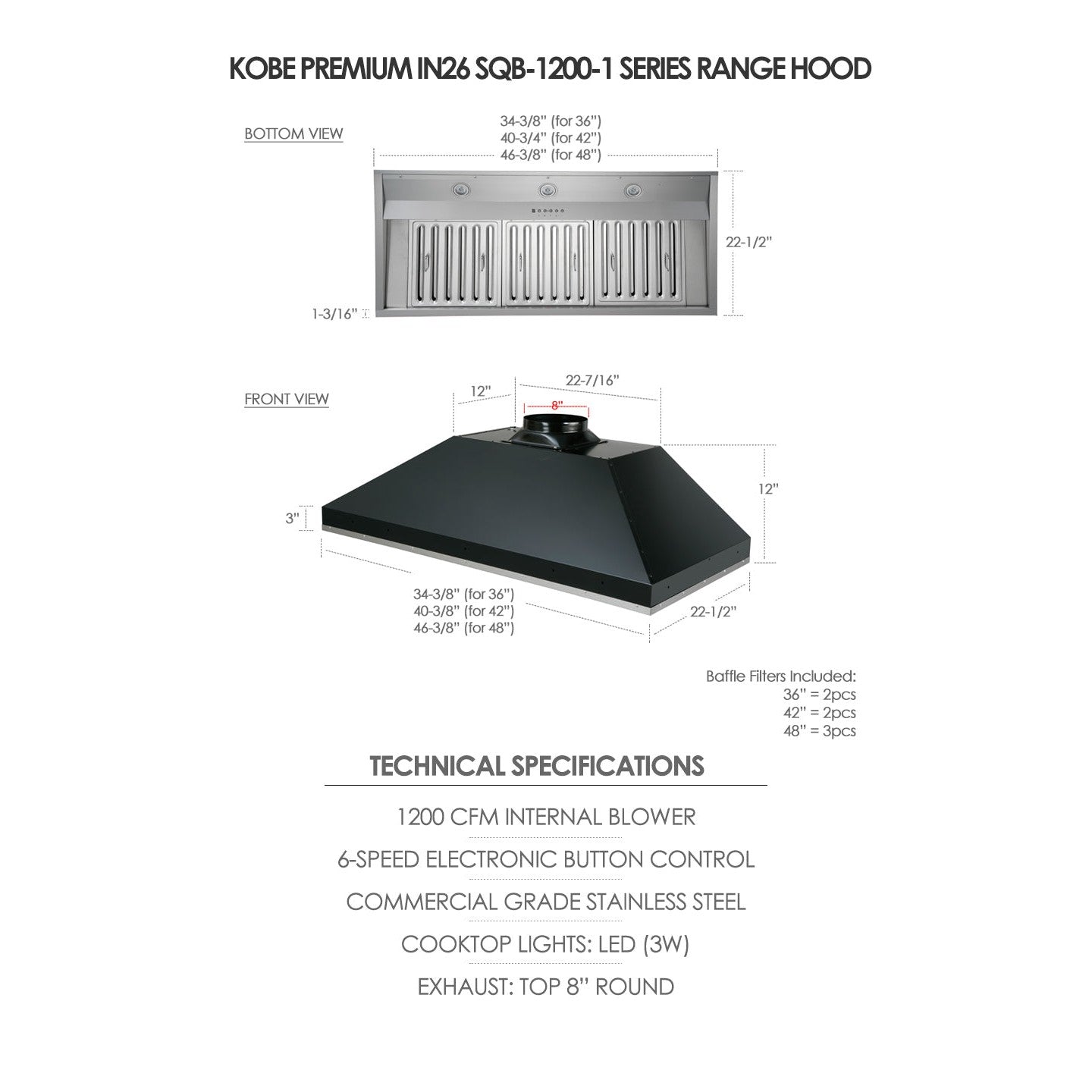 In26 KOBE Premium IN26 SQB-1200-1 Series 48