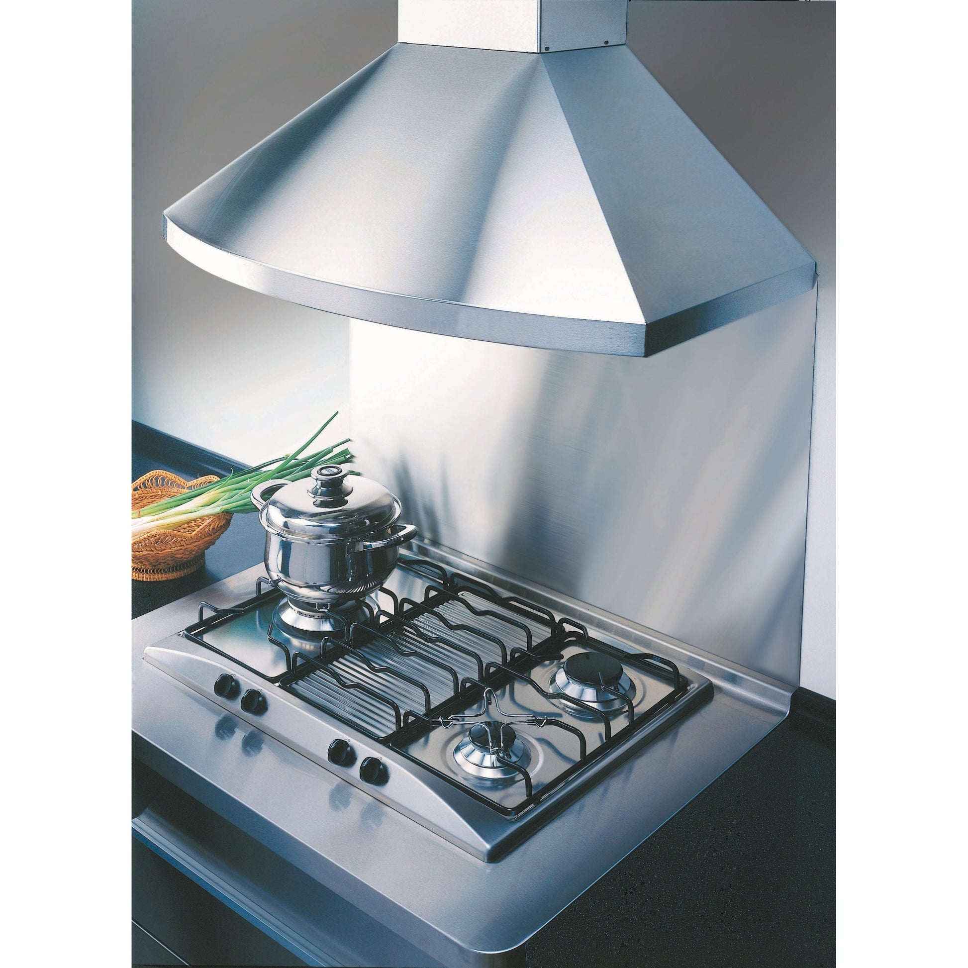 KOBE Premium RA92 SQB6-XX Series 30" Wall Mount Range Hood With 600 CFM Internal Blower, 6-Speed Electronic Control, Flame and Temperature Sensor,  
Delay Shut Off, and LED Lights
