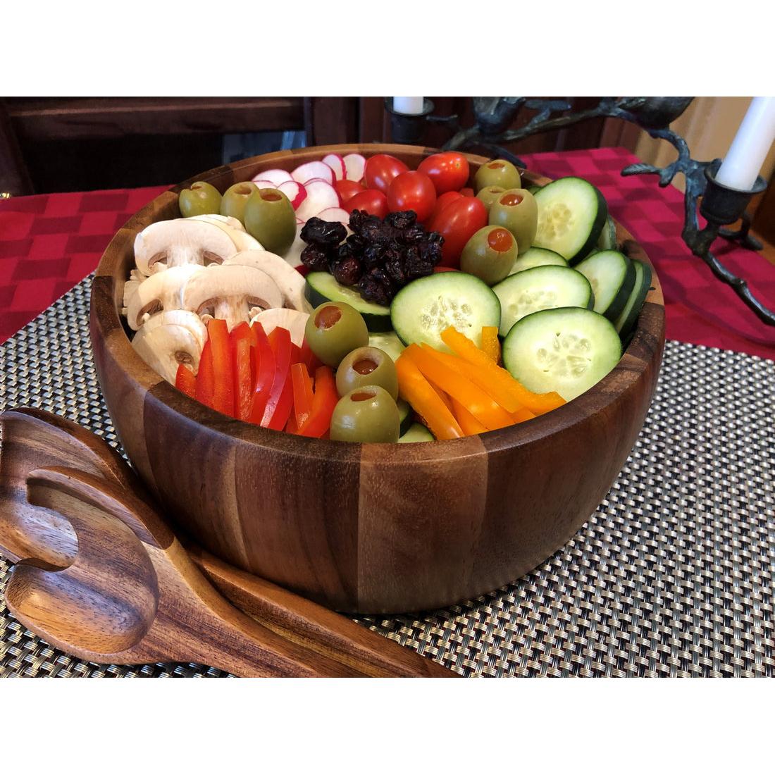 Kalmar Home Salad Bowl with Servers - Thumbnail 2