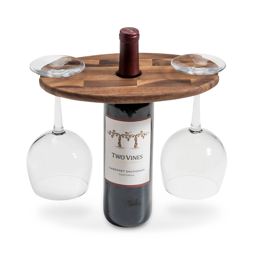 Kalmar Home 10" x 6" Wine Glass Holder with End Grain