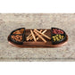 Kalmar Home Charcuterie/Serving Tray with 4 Black Triangular Ceramic Bowls