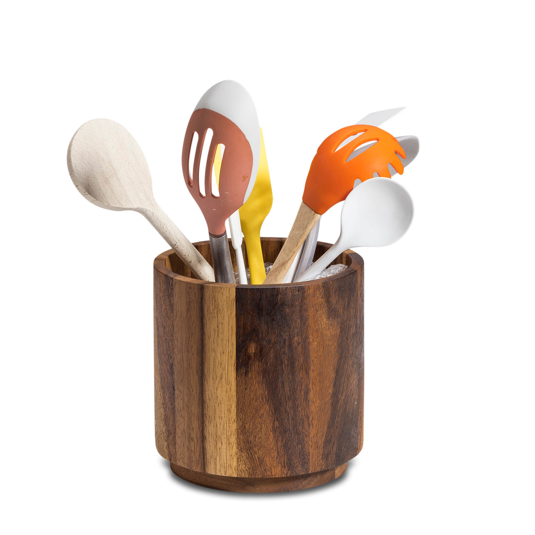 Kalmar Home Rotating Lazy Susan Utensil Holder