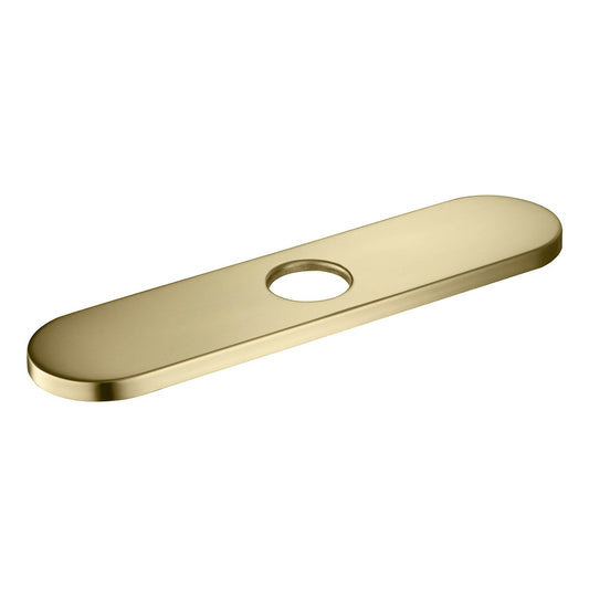 Kibi 10" Kitchen Faucet Hole Cover In Brushed Gold Finish