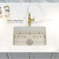 Kibi 30" x 18" x 10" Landis Series Undermounted Single Bowl Fireclay Kitchen Sink In Glossy White Finish