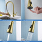 Kibi Bari-T Single Handle Pull Down Kitchen Sink Faucet in Brushed Gold Finish