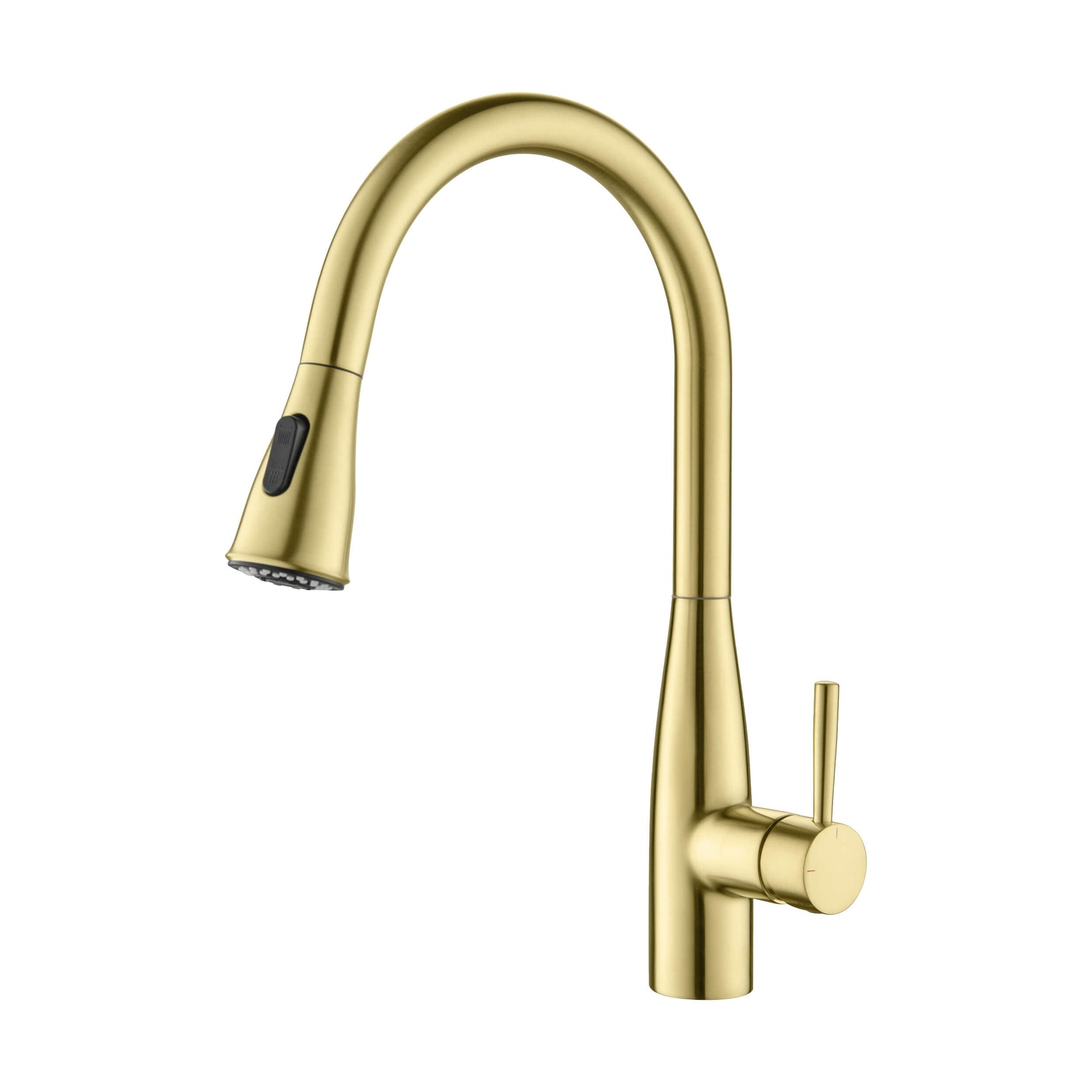 Kibi Bari-T Single Handle Pull Down Kitchen Sink Faucet in Brushed Gold Finish