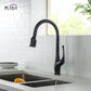 Kibi Cedar Single Handle High Arc Pull Down Kitchen Faucet in Oil Rubbed Bronze Finish