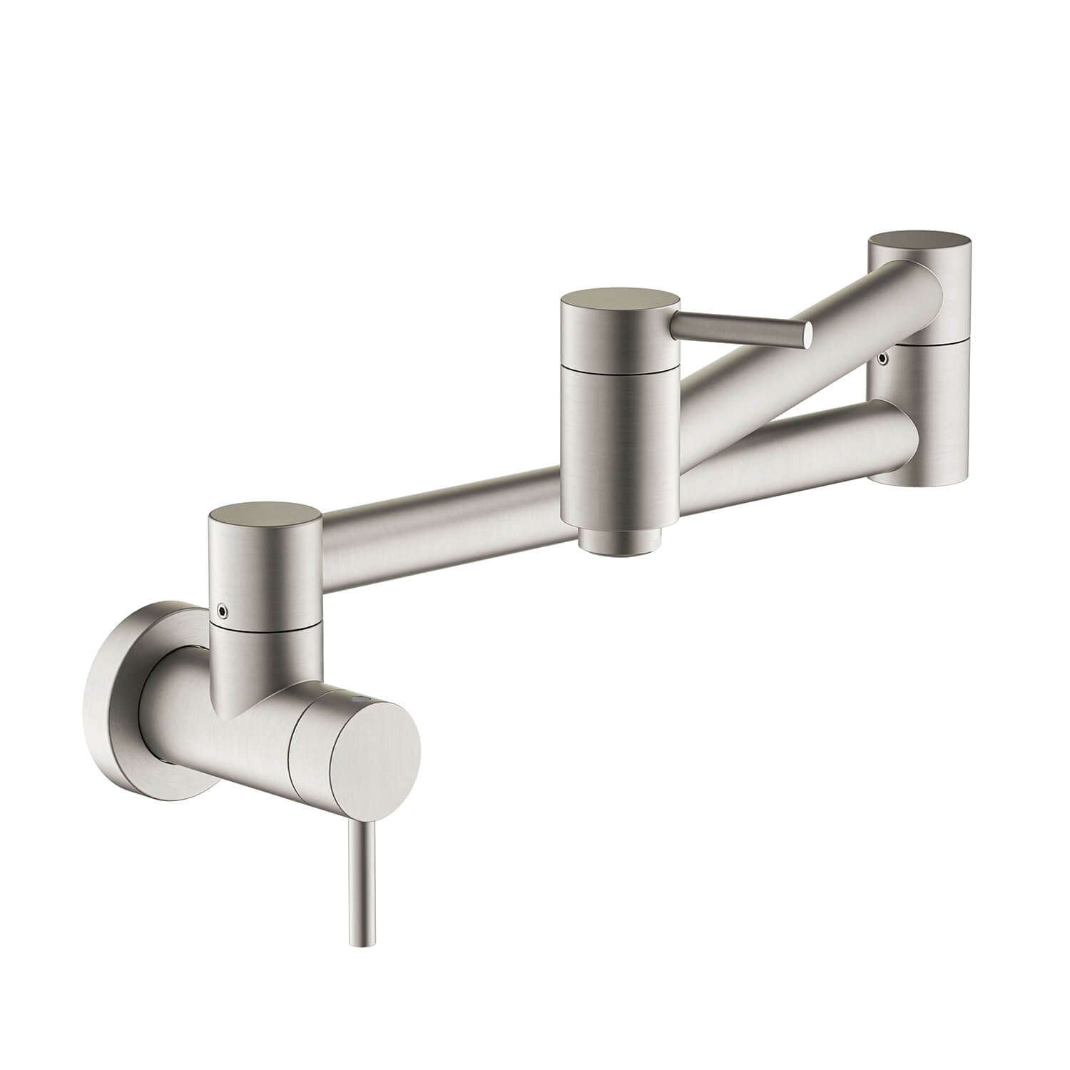 Kibi Circular Kitchen Pot Filler In Brushed Nickel Finish