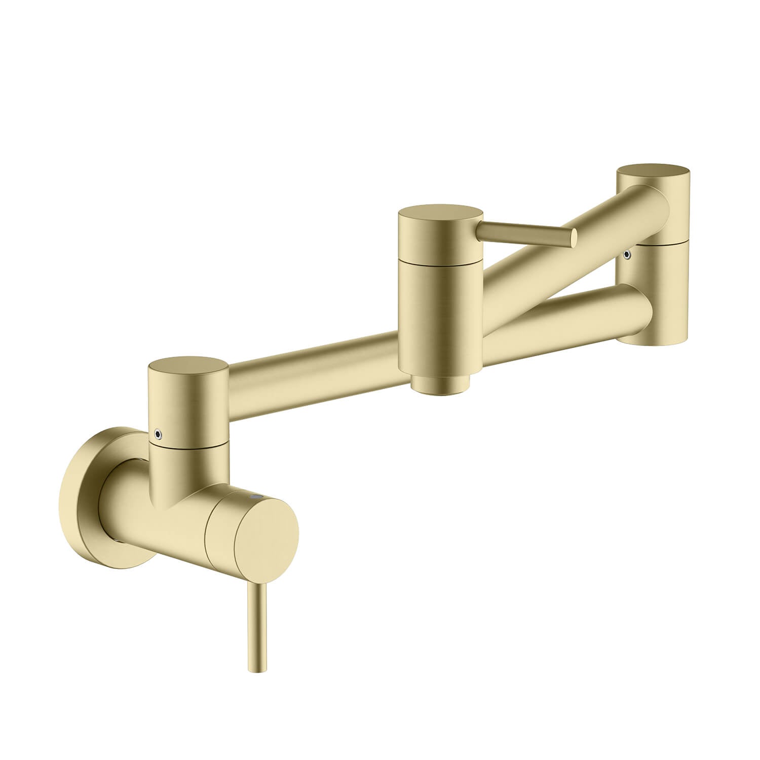 Kibi Circular Kitchen Pot Filler in Brushed Gold Finish – Kitchen Oasis