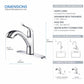 Kibi Single Handle Pull Down Kitchen Faucet In Chrome Finish