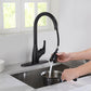 Kibi Single Handle Pull Down Kitchen Faucet In Oil Rubbed Bronze Finish