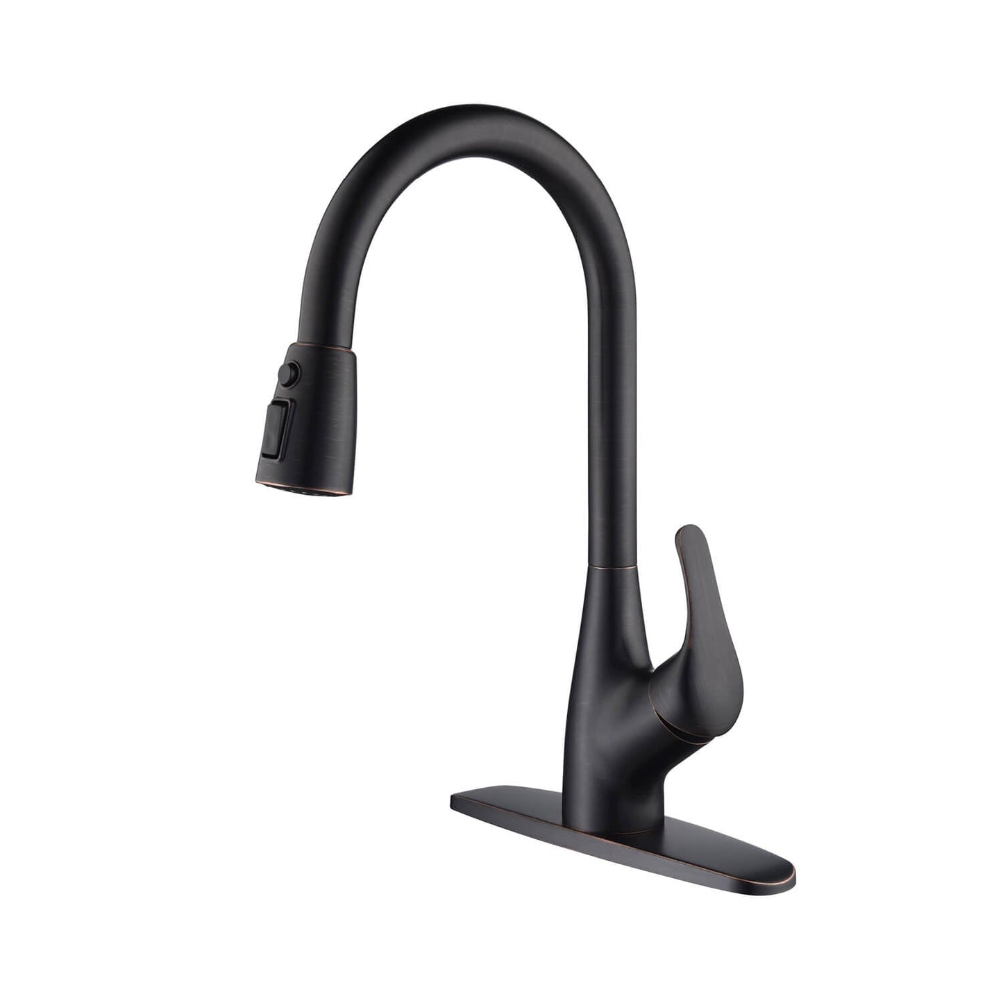 Kibi Single Handle Pull Down Kitchen Faucet In Oil Rubbed Bronze Finish