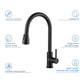 Kibi Value Single Handle Pull Down Kitchen Faucet In Matte Black Finish