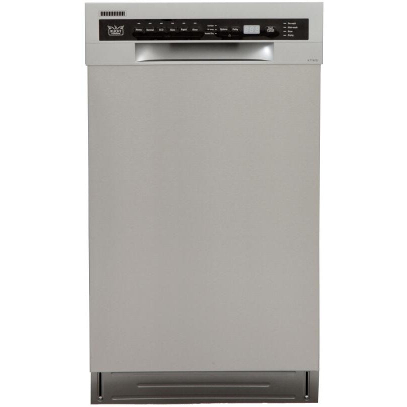 Kucht 18" Stainless Steel Front Control Dishwasher With Multiple Filter System