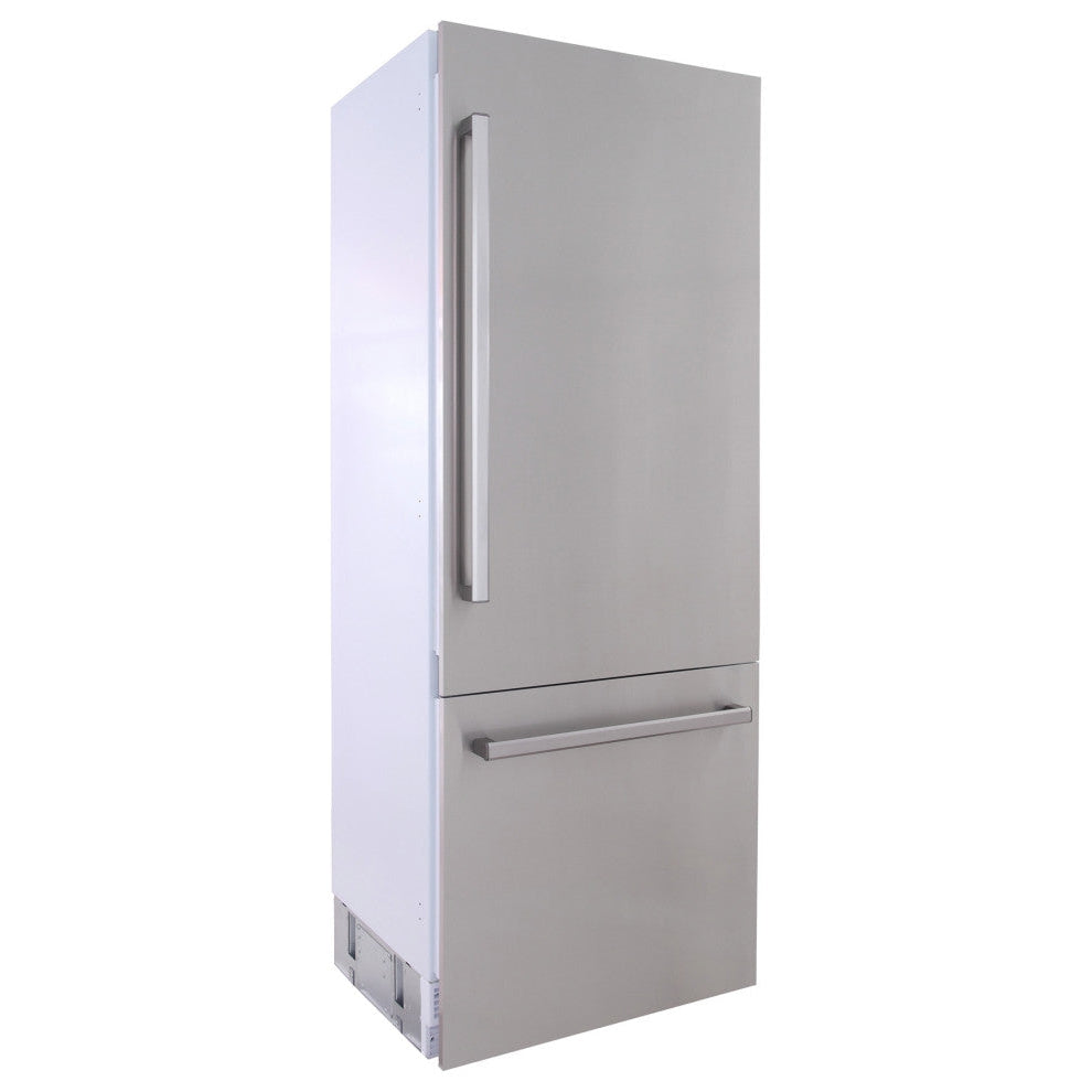 Kucht 30" 17 Cu. Ft. Built-In Bottom Freezer Refrigerator With Custom Panel Ready