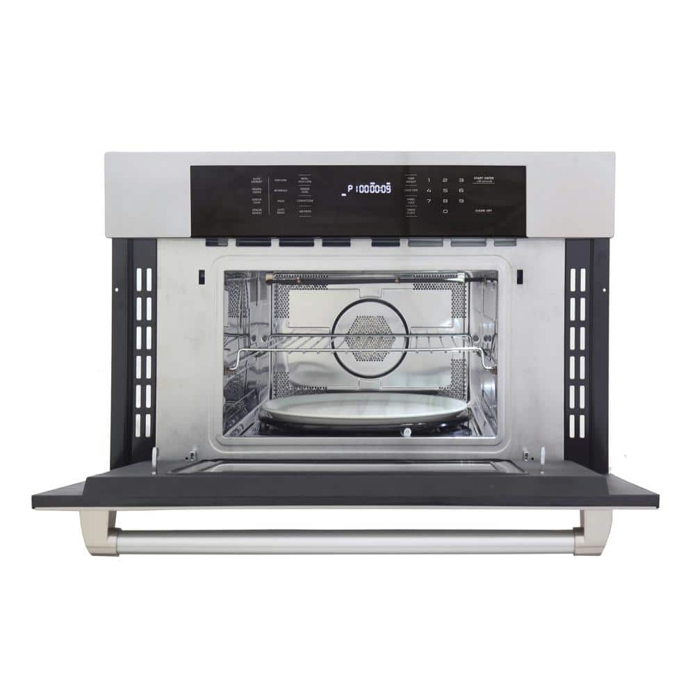  1.1-cu ft 1000W Microwave, Stainless Steel: Built In