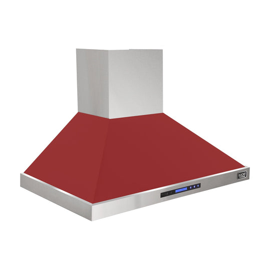 Kucht 48" Red Wall Mounted Range Hood