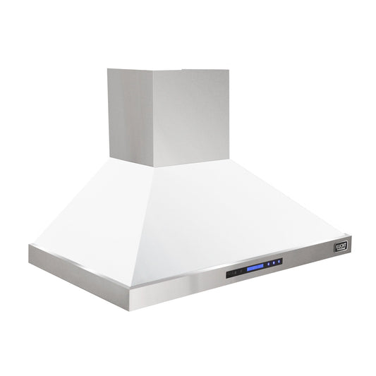 Kucht 48" White Wall Mounted Range Hood