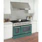 Kucht KDF Series 48" Green Freestanding Natural Gas Dual Fuel Range With 8 Burners