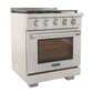 Kucht KFX Series 30" Freestanding Propane Gas Range With 4 Burners and Classic Silver Knobs