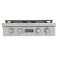 Kucht KFX Series 30" Propane Gas Range-Top With 4 Burners and Classic Silver Knobs
