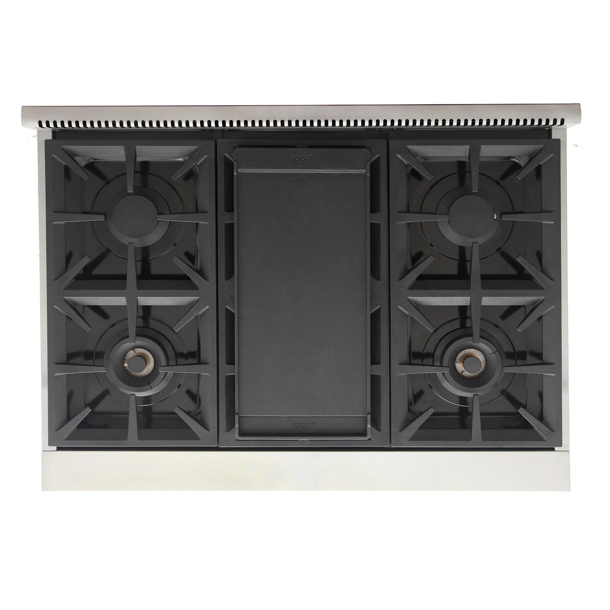 Kucht KFX Series 36" Freestanding Natural Gas Range With 6 Burners and Tuxedo Black Knobs