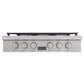 Kucht KFX Series 36" Propane Gas Range-Top With 6 Burners and Classic Silver Knobs
