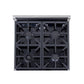 Kucht KFX2400X 24" 4-Burner Stainless Steel Natural Gas Range With 2.5 Cu.Ft. Manual Control Oven