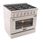 Kucht KNG Series 36" Red Freestanding Propane Gas Range With 6 Burners