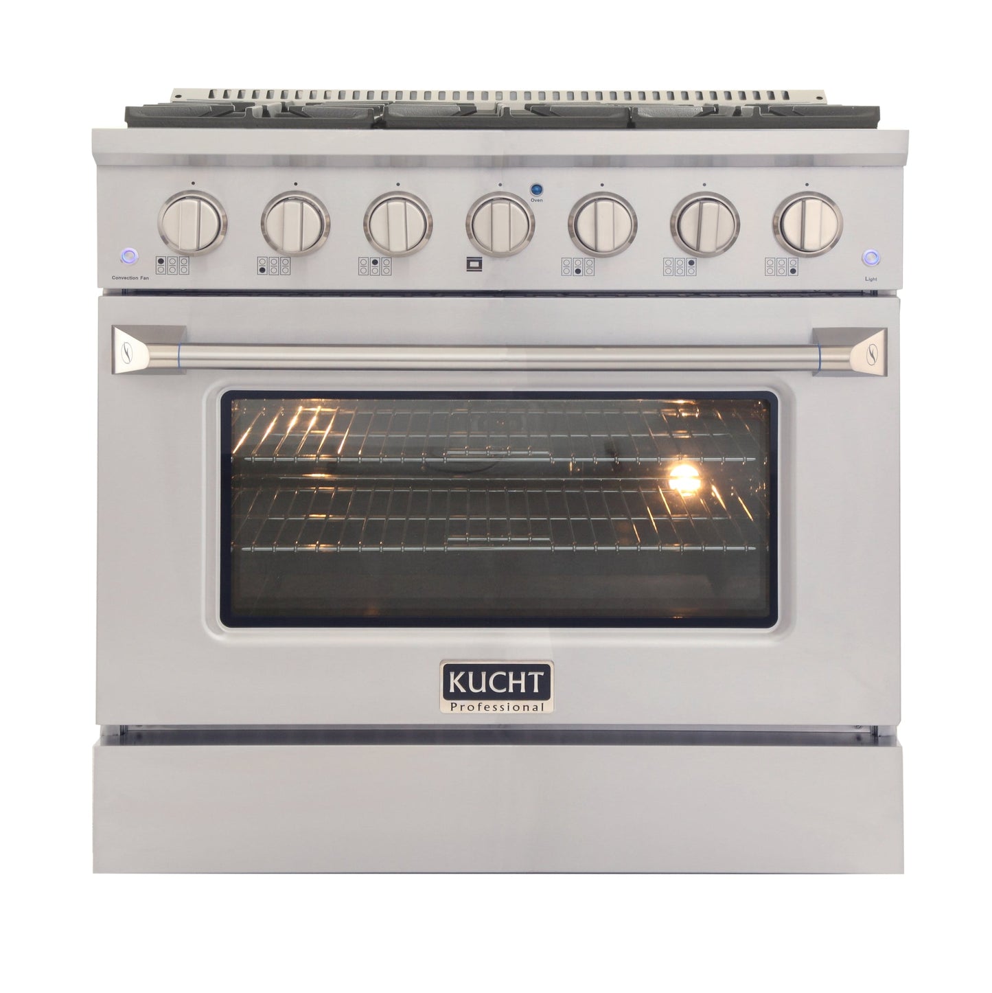 Kucht KNG Series 36" Stainless Steel Freestanding Propane Gas Range With 6 Burners