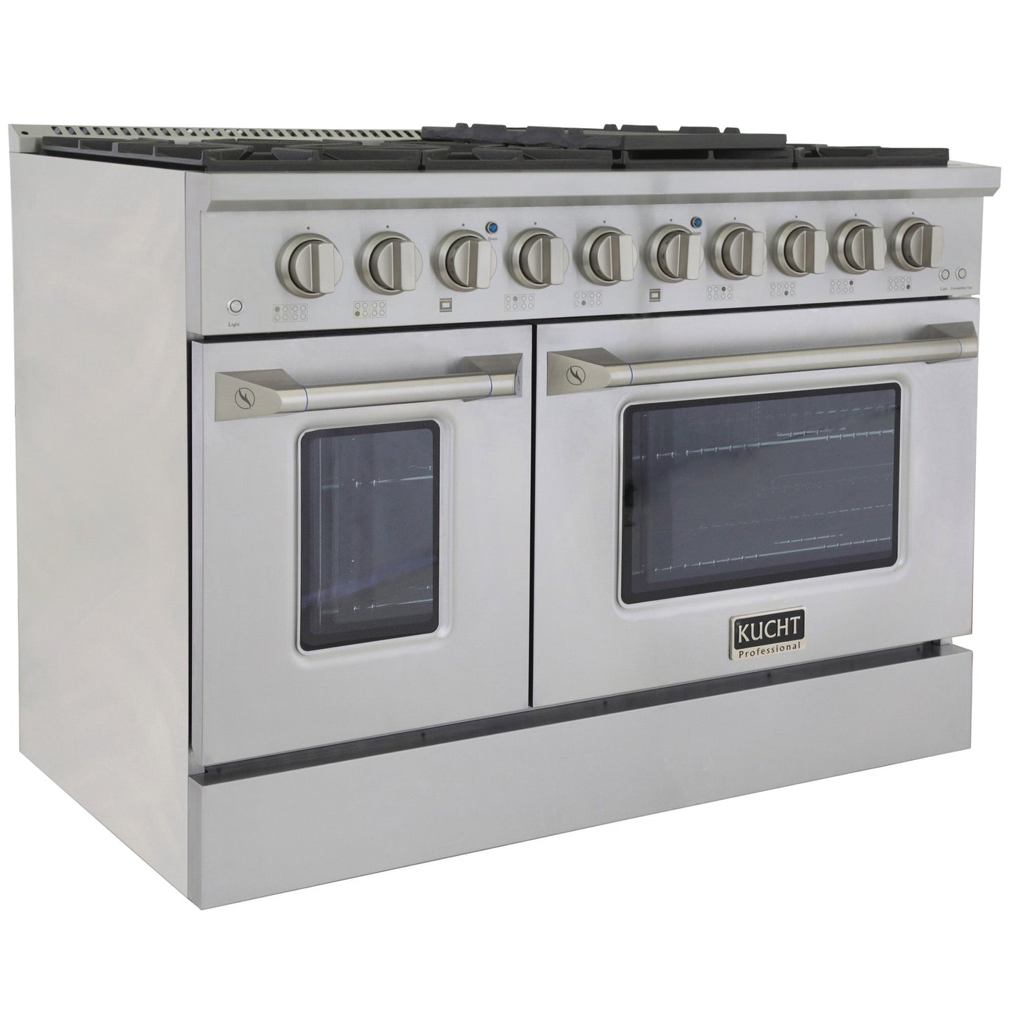 Kucht KNG Series 48" Black Freestanding Propane Gas Range With 8 Burners