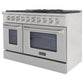 Kucht KNG Series 48" Blue Freestanding Natural Gas Range With 8 Burners