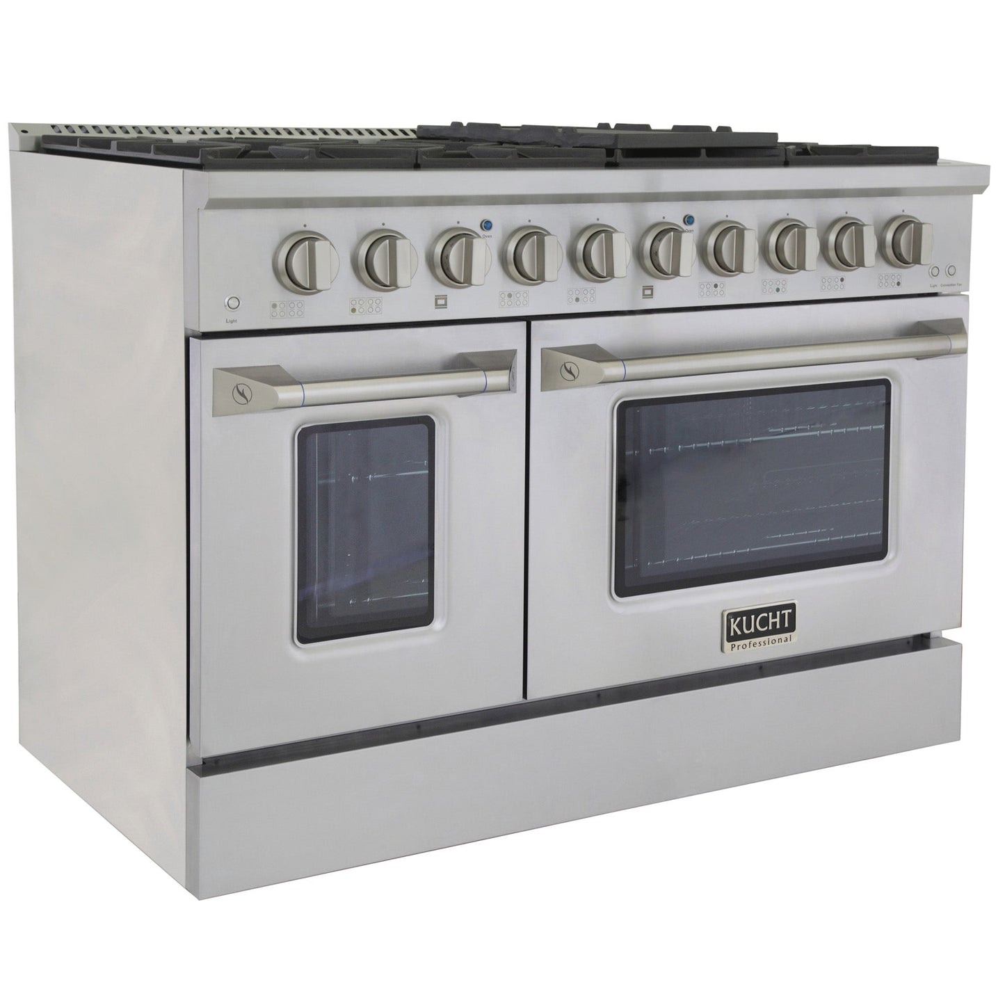 Kucht KNG Series 48" Blue Freestanding Natural Gas Range With 8 Burners