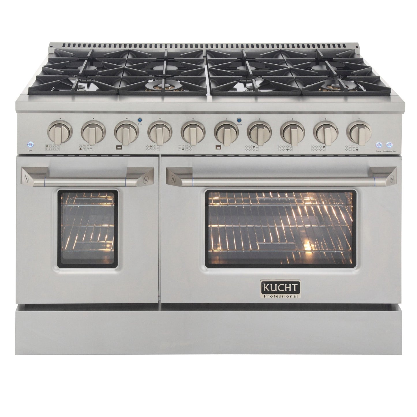 Kucht KNG Series 48" Green Freestanding Propane Gas Range With 8 Burners