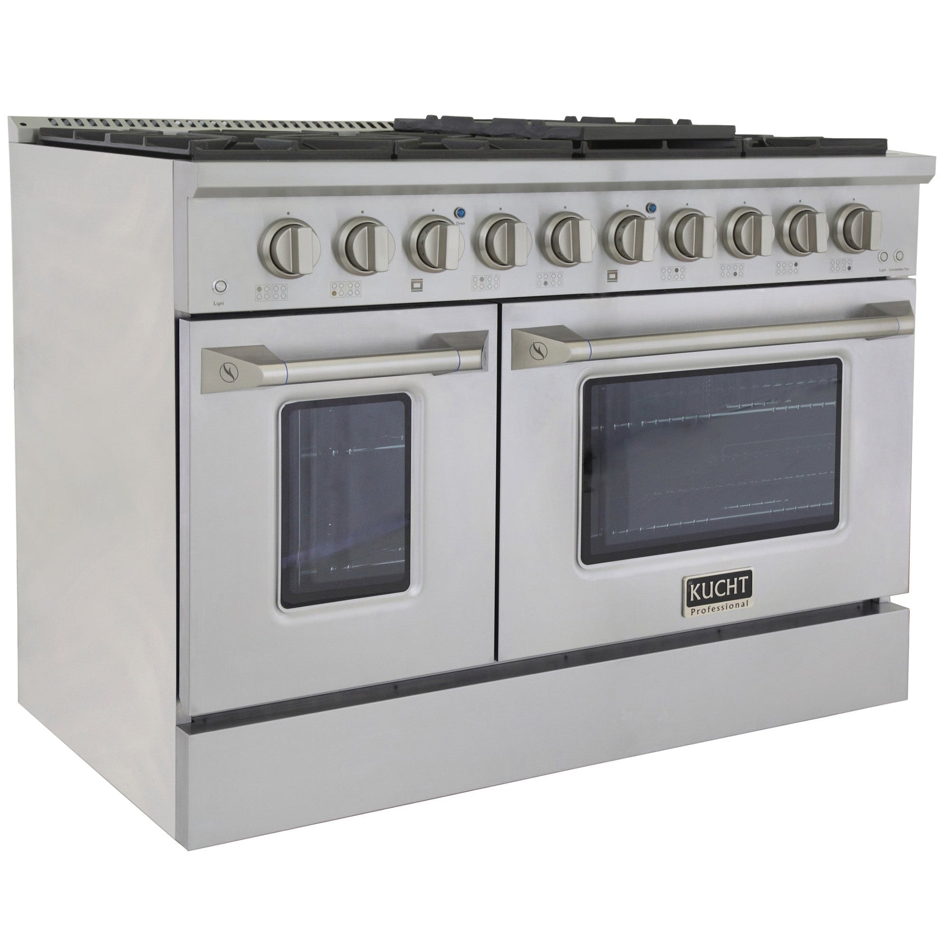 Kucht KNG Series 48" Stainless Steel Freestanding Natural Gas Range With 8 Burners