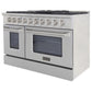 Kucht KNG Series 48" Stainless Steel Freestanding Propane Gas Range With 8 Burners
