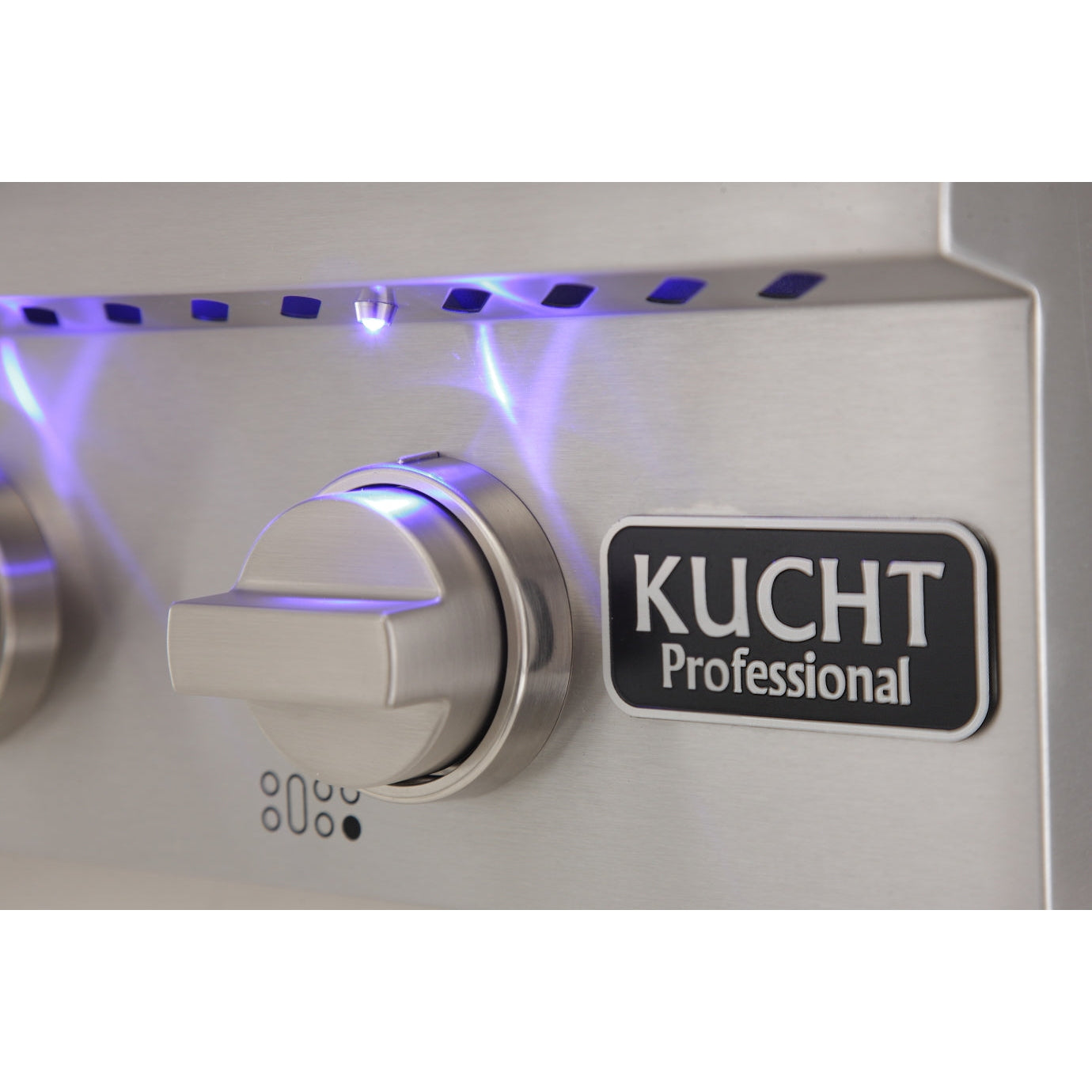 Kucht KRT Series 36" Propane Gas Range-Top With 6 Burners and Royal Blue Knobs