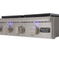 Kucht KRT Series 48" Propane Gas Range-Top With 6 Burners, Griddle and Royal Blue Knobs
