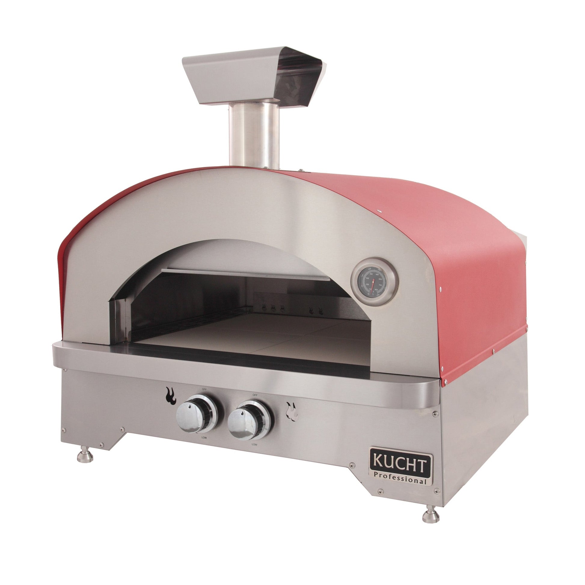 Kucht Professional Napoli Gas-Powered Pizza Oven, Red