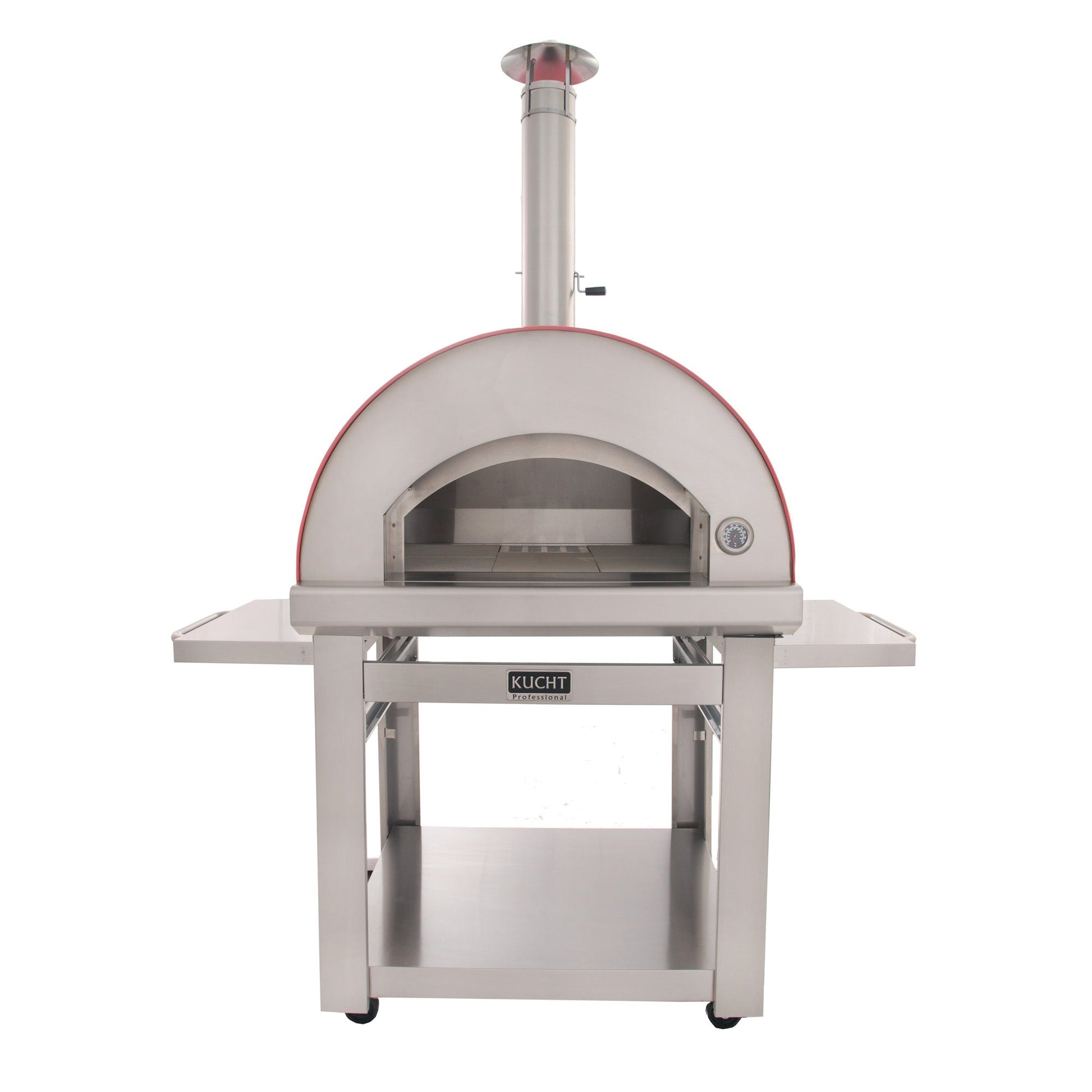 Kucht Venice Red Outdoor Pizza Oven With All-Weather Cover
