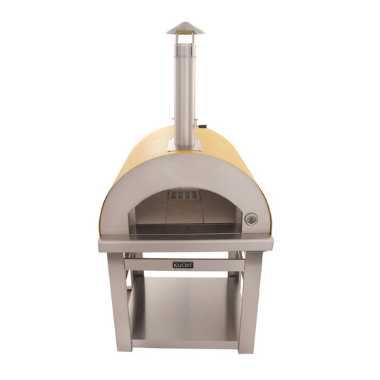 Kucht Venice Yellow Outdoor Pizza Oven With All-Weather Cover