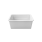 LaToscana 27" White Single Bowl Farmhouse Drop-in/Undermount Fireclay Rectangular Kitchen Sink